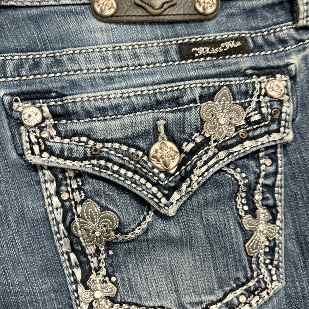 Miss Me Blue Boot Cut Jeans Medium Wash - Picture 4 of 6